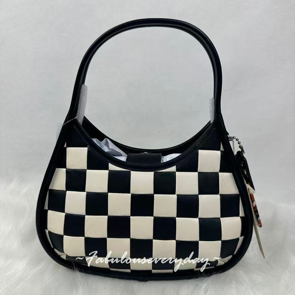 Coach Coachtopia Ergo Bag Shoulder Bag In Leather/Black/Chalk CU192 NWT